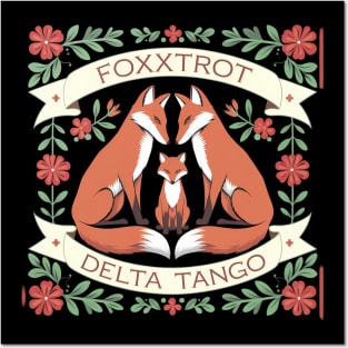 foxtrot delta tango three fox two flower Classic Posters and Art